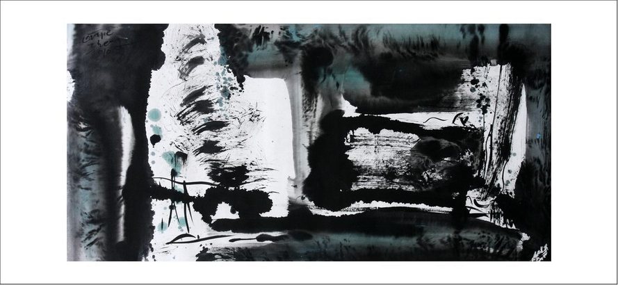 ֣ˮīƷ Ρ֮ 2010 ink&acrylic on rice paper 99x49cm