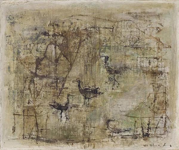 Zao Wou-Ki, Untitled, 1950C51. Courtesy Christies Images Ltd.