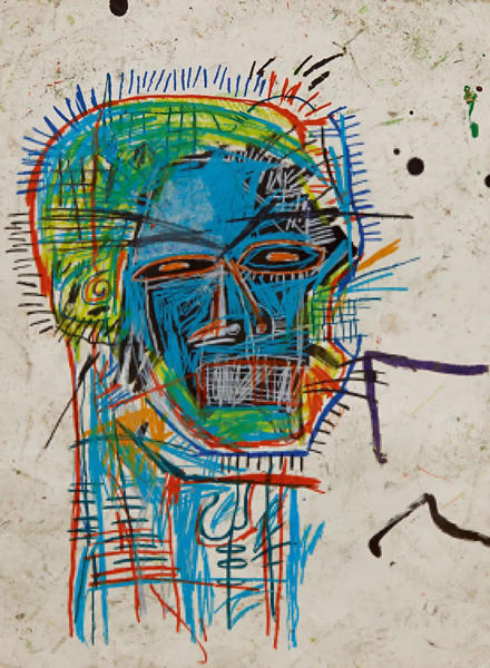 ・Ъ・˹أJEAN-MICHEL BASQUIAT⣨ͷ īˮͲʰֽ 75.6x55.9cm 1982 ɽۣ15,184,900Ԫ