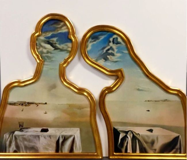 Salvador Dal. Couple aux ttes